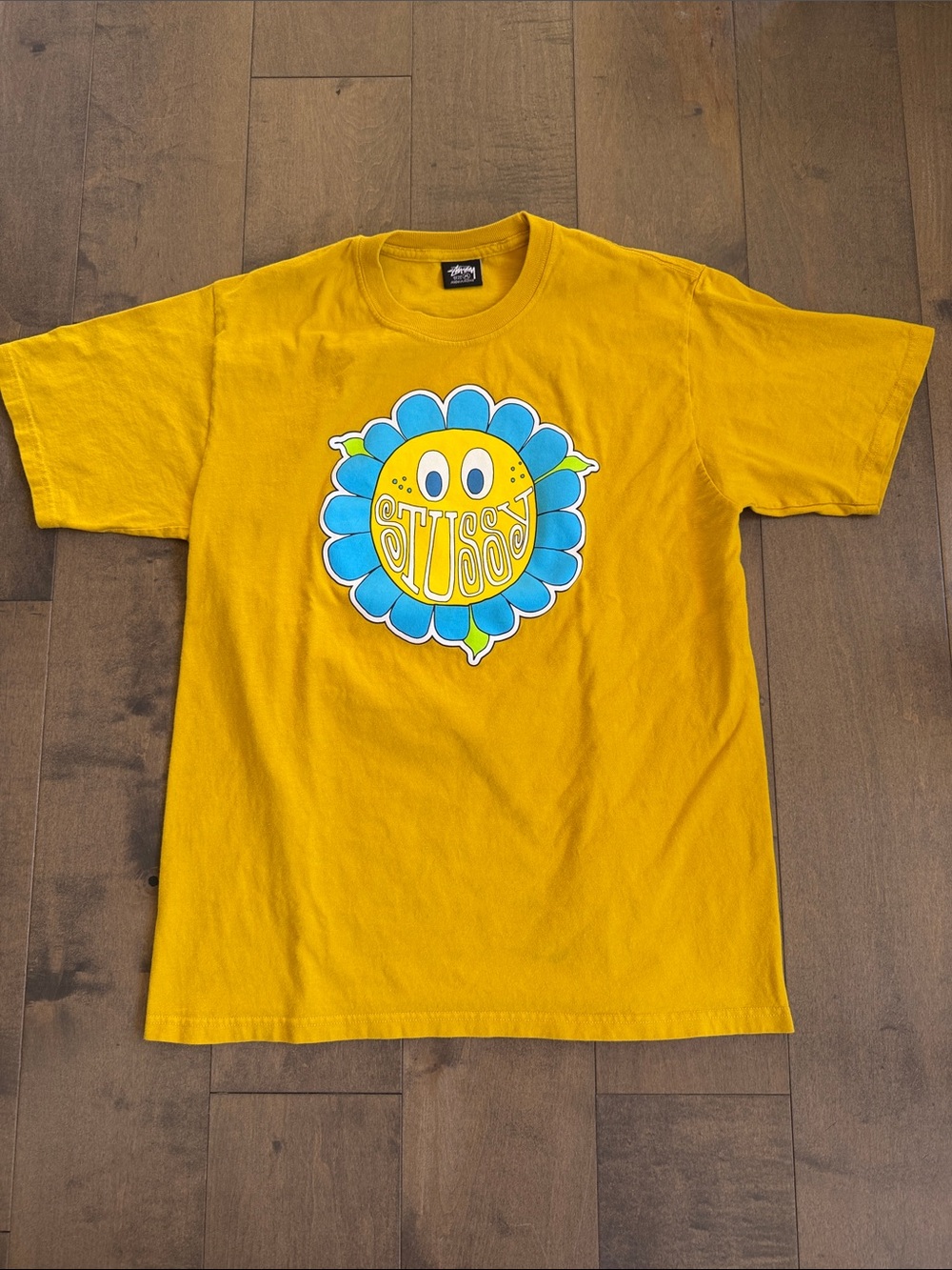 Stussy Happy Flower Graphic Shirt Medium